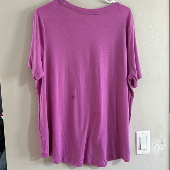 🆕2 Terra & Sky Women's semi-fitted Plus Size V-Neck Short Sleeve shirts size 1X - Picture 9 of 12